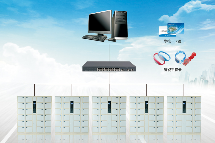 電腦聯(lián)網(wǎng)型智能寄存柜